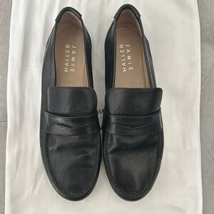 Jamie Haller Penny Loafer Black Leather